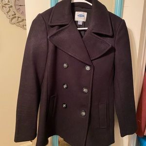 Black Old Navy pea coat